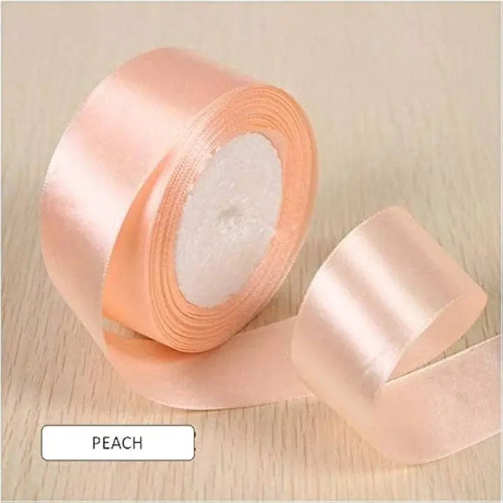 Peach Ribbon 1 Inch | Decorative Ribbon for Gift Wrapping & Crafts
