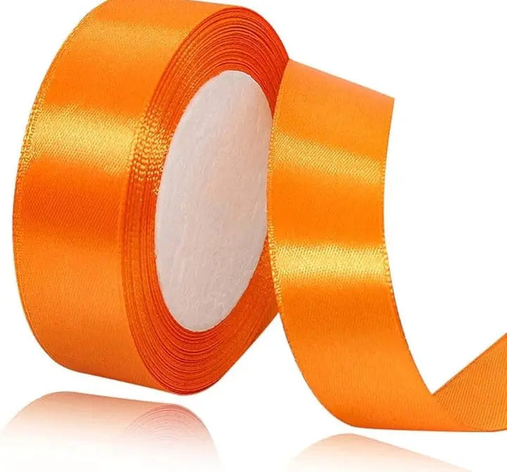 Orange Ribbon 1 Inch | Decorative Ribbon for Gift Wrapping & Crafts