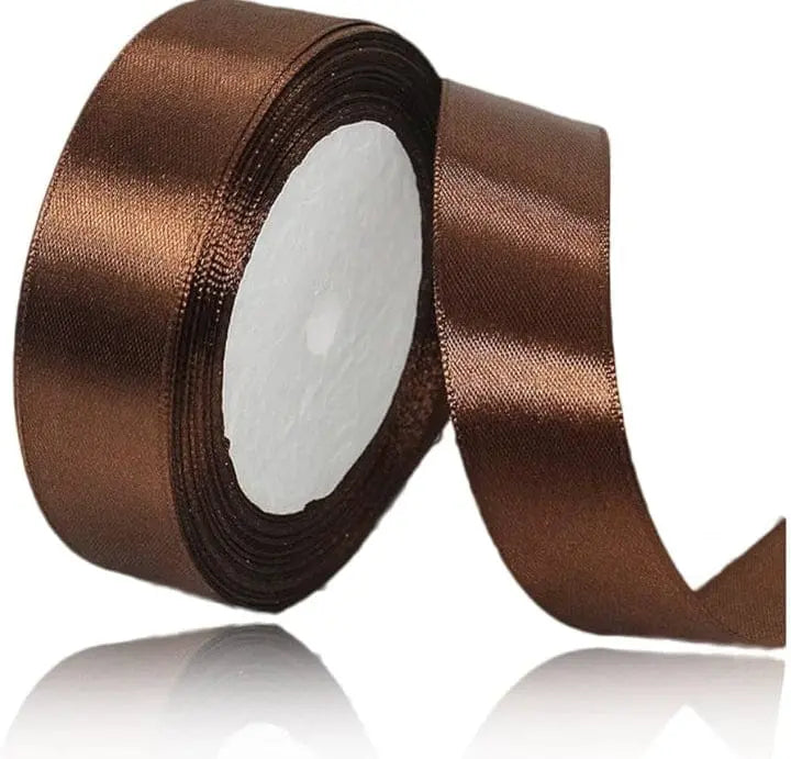 Brown Ribbon 1 Inch | Decorative Ribbon for Gift Wrapping & Crafts
