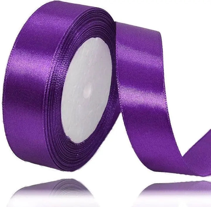 Purple Ribbon 1 Inch | Decorative Ribbon for Gift Wrapping & Crafts