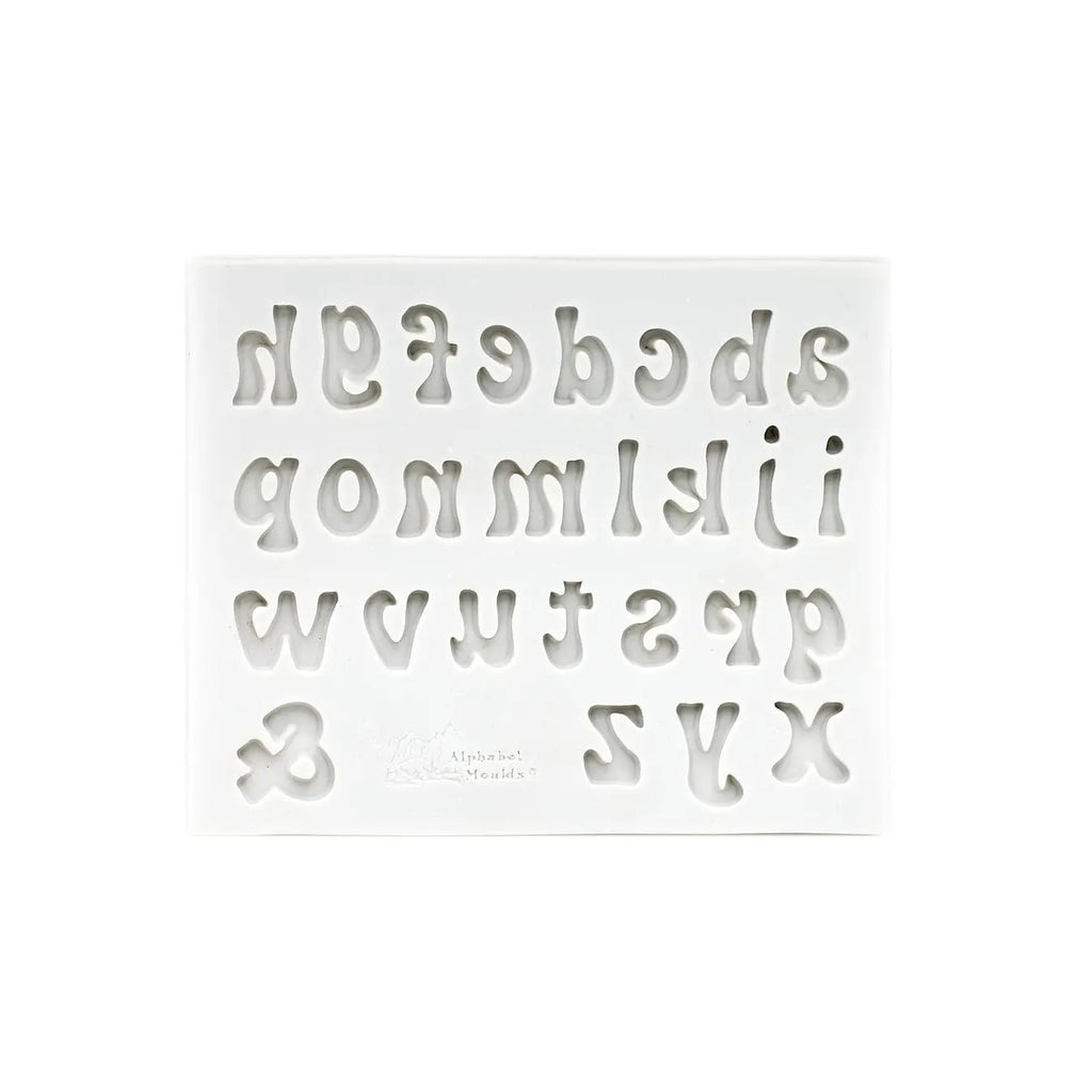 Lowercase Stylish Alphabet Silicone Fondant Mold