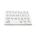 Lowercase Stylish Alphabet Silicone Fondant Mold