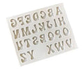 Uppercase Stylish Alphabet Silicone Fondant Mold