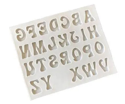 Uppercase Stylish Alphabet Silicone Fondant Mold