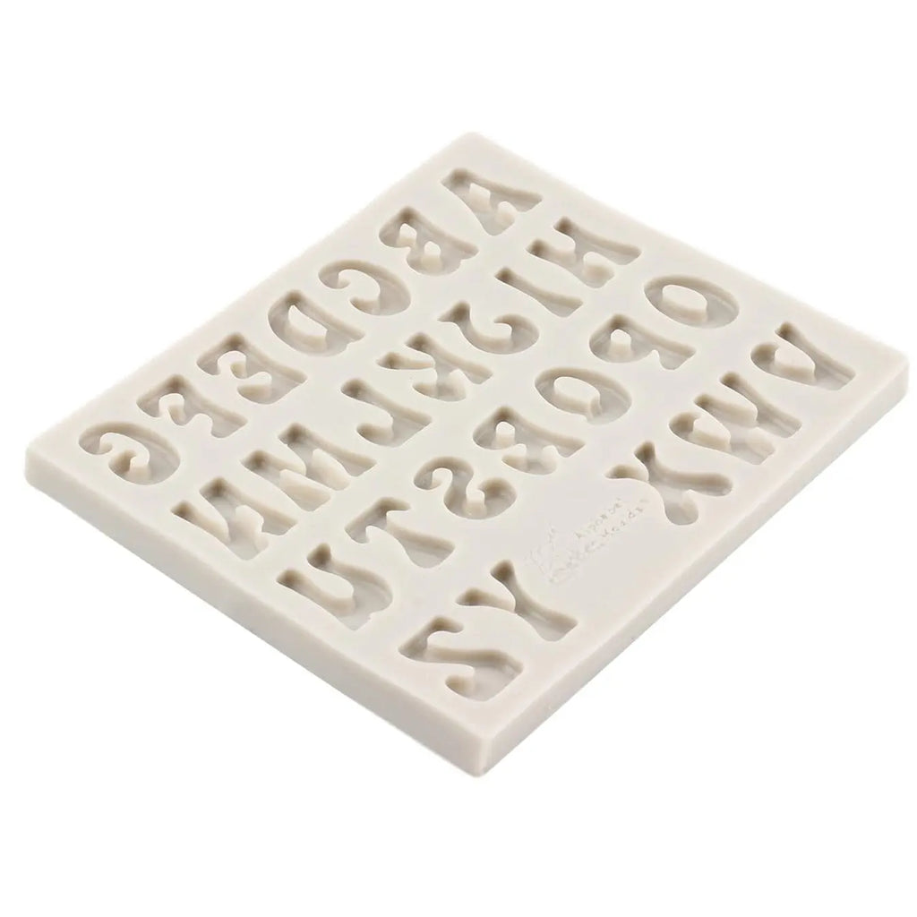 Uppercase Stylish Alphabet Silicone Fondant Mold