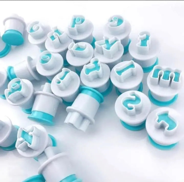 Uppercase Alphabet Plunger Cutter | Letter Fondant & Cookie Cutter Set