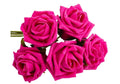 Dark Pink Foam Flowers – Pack of 5