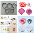 5 Pcs Rose Petal Cutter Set | Fondant, Gum Paste & Flower Cake Decorating Cutters