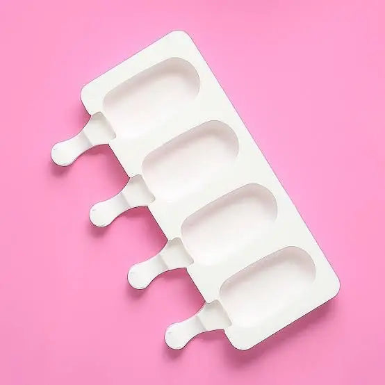 4-Cavity Cakesicle Mould – Silicone Ice Cream & Cake Pop Mold