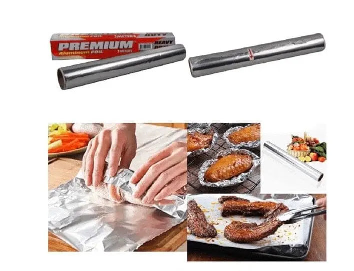 Aluminum Foil Roll – Multipurpose Food Wrapping & Baking Foil
