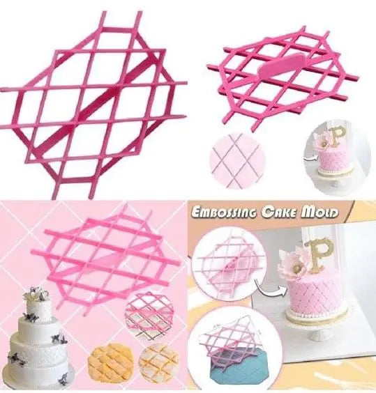 Diamond Fondant Impression Mat – Cake Decorating Embossing Tool