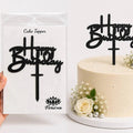 Happy Birthday Black Cake Topper | Premium Birthday Cake Decoration