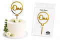 One Acrylic Cake Topper | Number 1 Birthday & First Celebration Cake Decoration