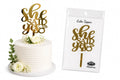 She Said Yes Acrylic Cake Topper | Elegant Engagement & Proposal Cake Decoration