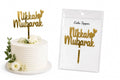 Nikkah Mubarak Acrylic Cake Topper | Elegant Nikah Celebration Cake Decoration