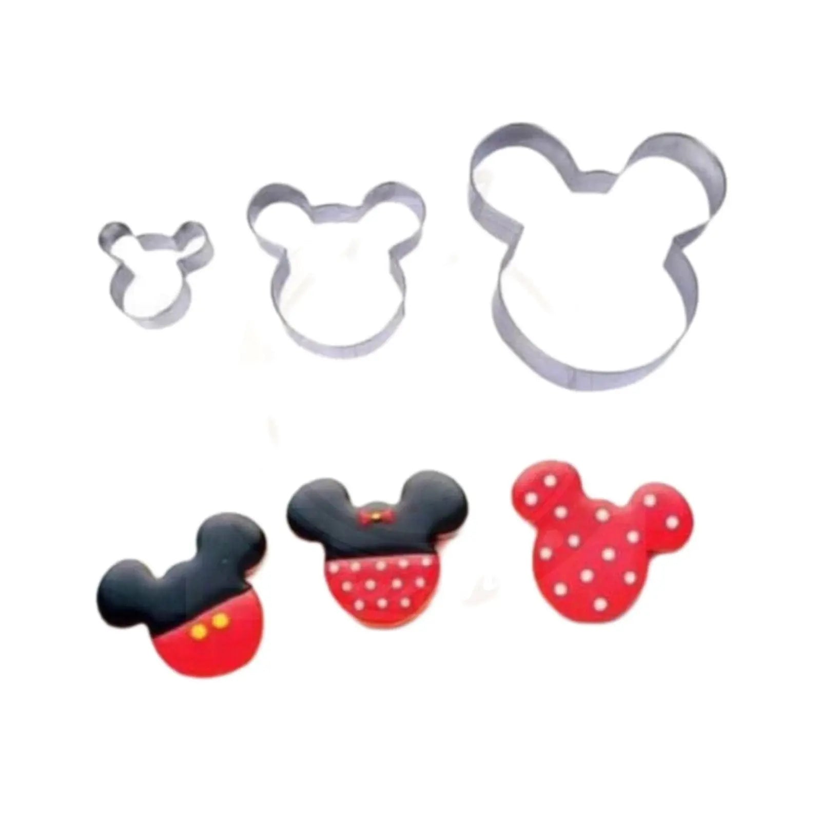 Mickey Mouse Steel Cutter Set | Fondant, Cookie & Cake Decorating Cutter Set