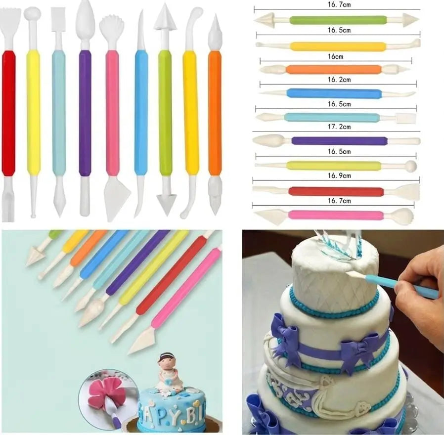 Fondant Modelling Tools Set | Cake Decorating & Sugar Craft Tool Kit