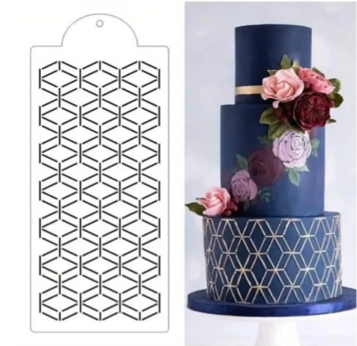 Emerald Cake Stencils | Reusable Cake Decorating Stencils for Cakes & Desserts