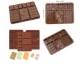 9 Cavity Multi Chocolate Bar Silicone Mould | Chocolate Bar Mold for Baking & Candy Making