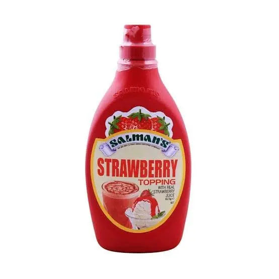 Salman's Strawberry Topping Syrup | Premium Dessert & Ice Cream Syrup