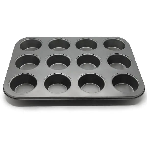 12 Pcs Non-Stick Cupcake Tray | 12 Cup Muffin Baking Pan
