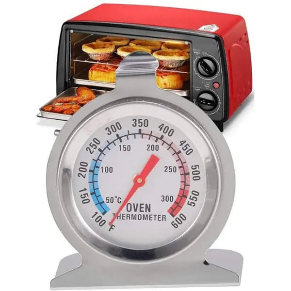 Oven Thermometer | Stainless Steel Temperature Gauge for Baking & Cooking
