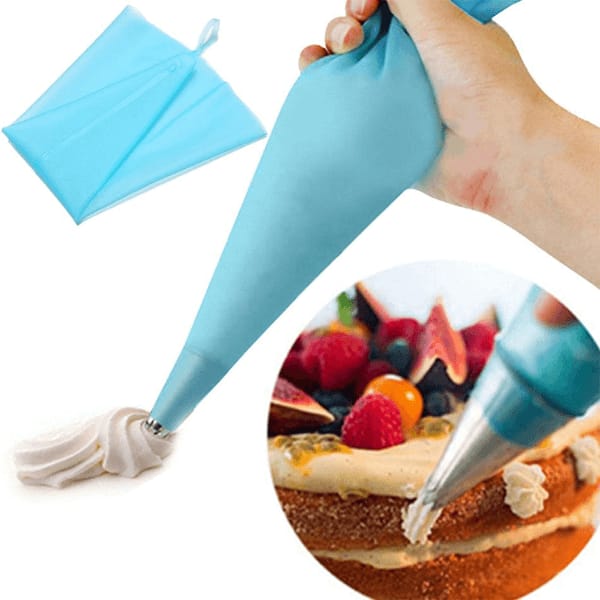 Reusable Silicone Piping Bag | Cake Decorating Icing & Frosting Bag