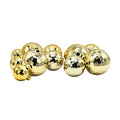 Golden Disco Fauxball Pack of 12 Pcs | Luxury Decorative Faux Balls for Cake Décor