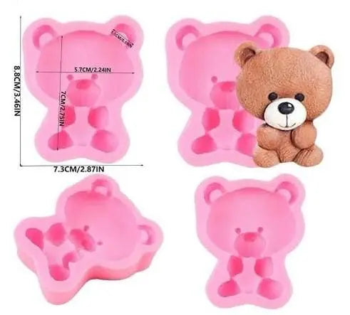 Big Teddy Bear Silicone Fondant Mould | Chocolate, Fondant & Cake Decorating Mould