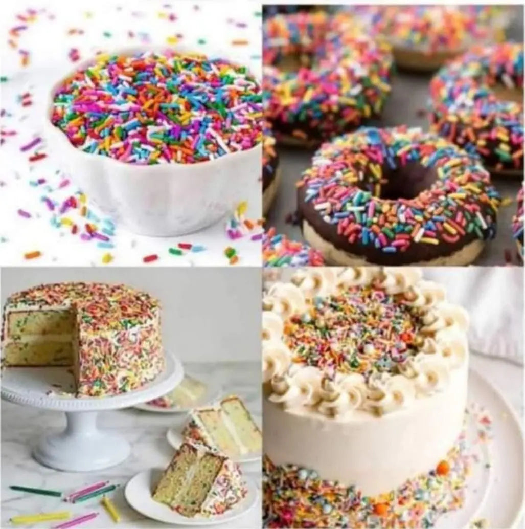 Edible Multi Sprinkles for Cake Decoration – 1kg Pack