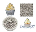 2mm Imported Mini Silver Pearl Sprinkles 25g for Cake Decoration