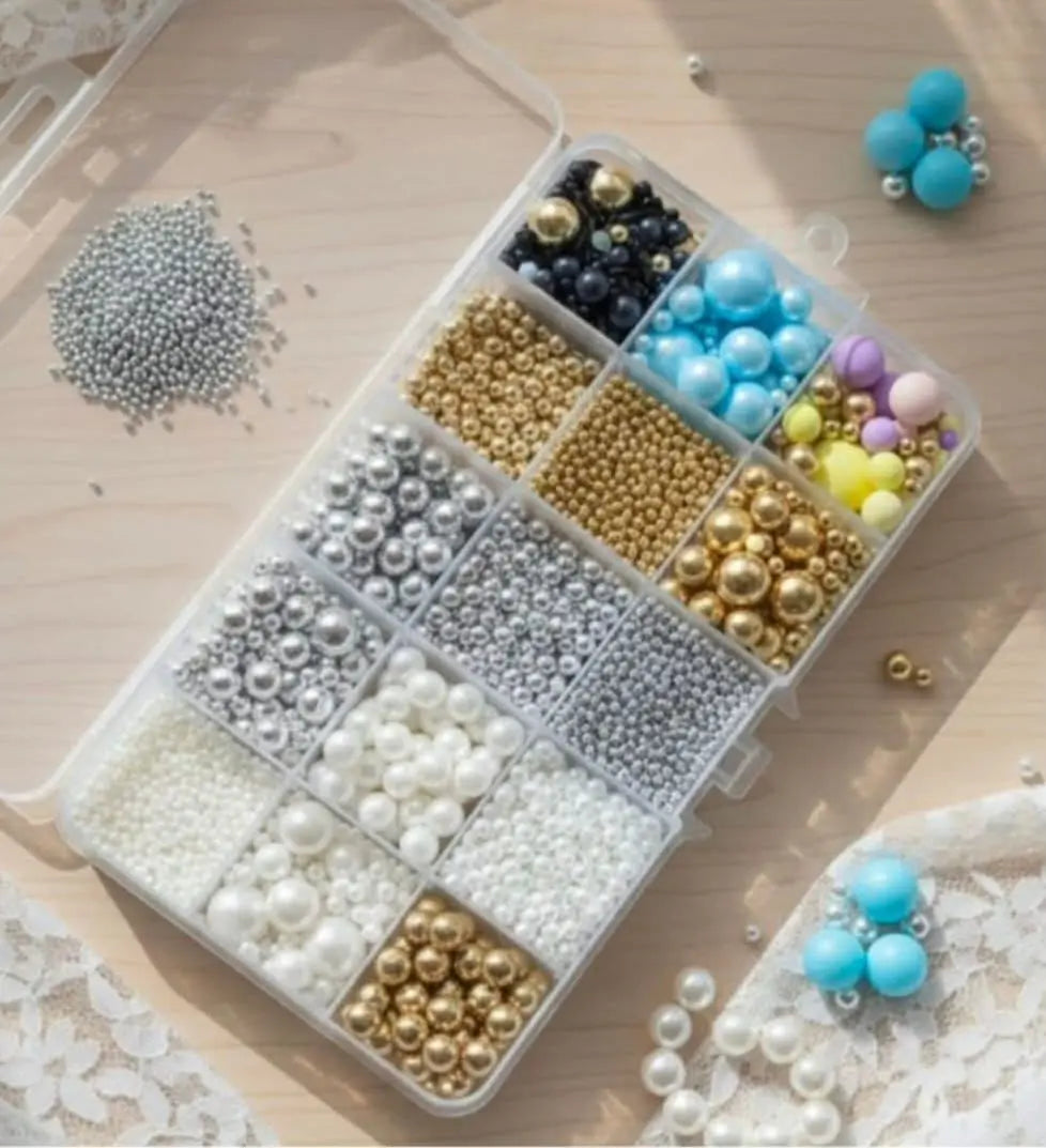 15 Cavity Imported Edible Pearls Tray 250g – Design No. 1