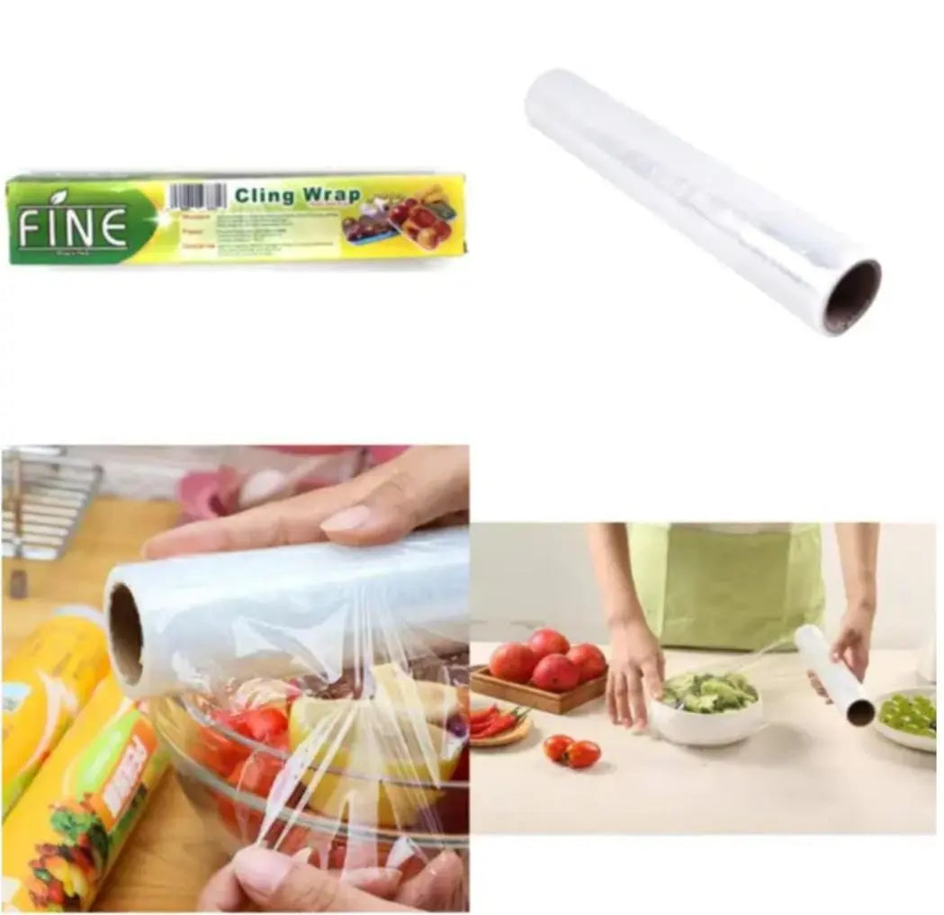 Transparent Cling Wrap 5 Meter for Food Storage & Kitchen Use