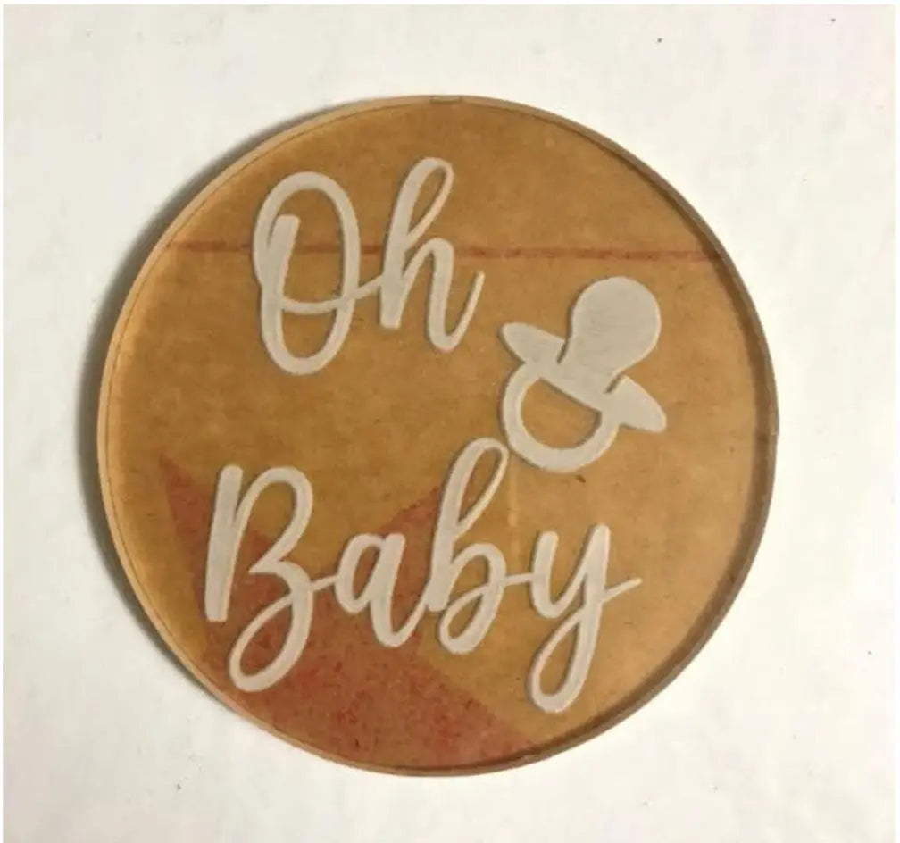 Oh Baby Fondant Embosser | Acrylic Cake & Cookie Stamp