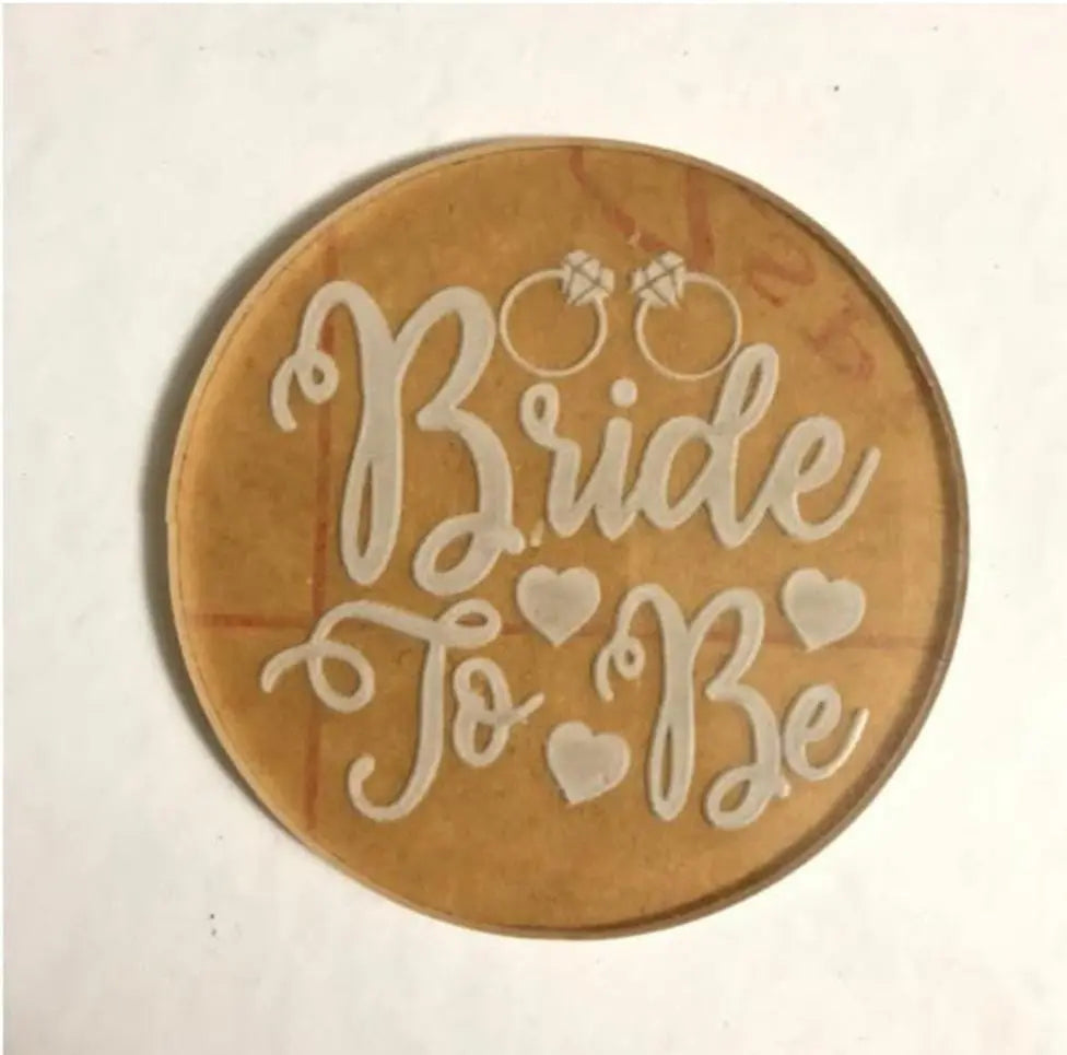 Bride to Be Fondant Embosser | Acrylic Cake & Cookie Stamp