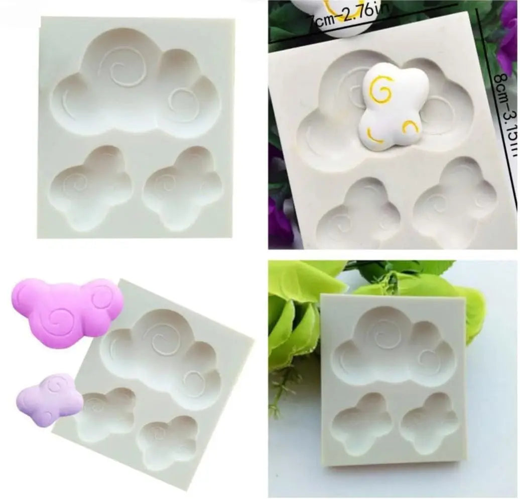 Cloud Silicone Fondant & Candy Mould for Cake Decorating