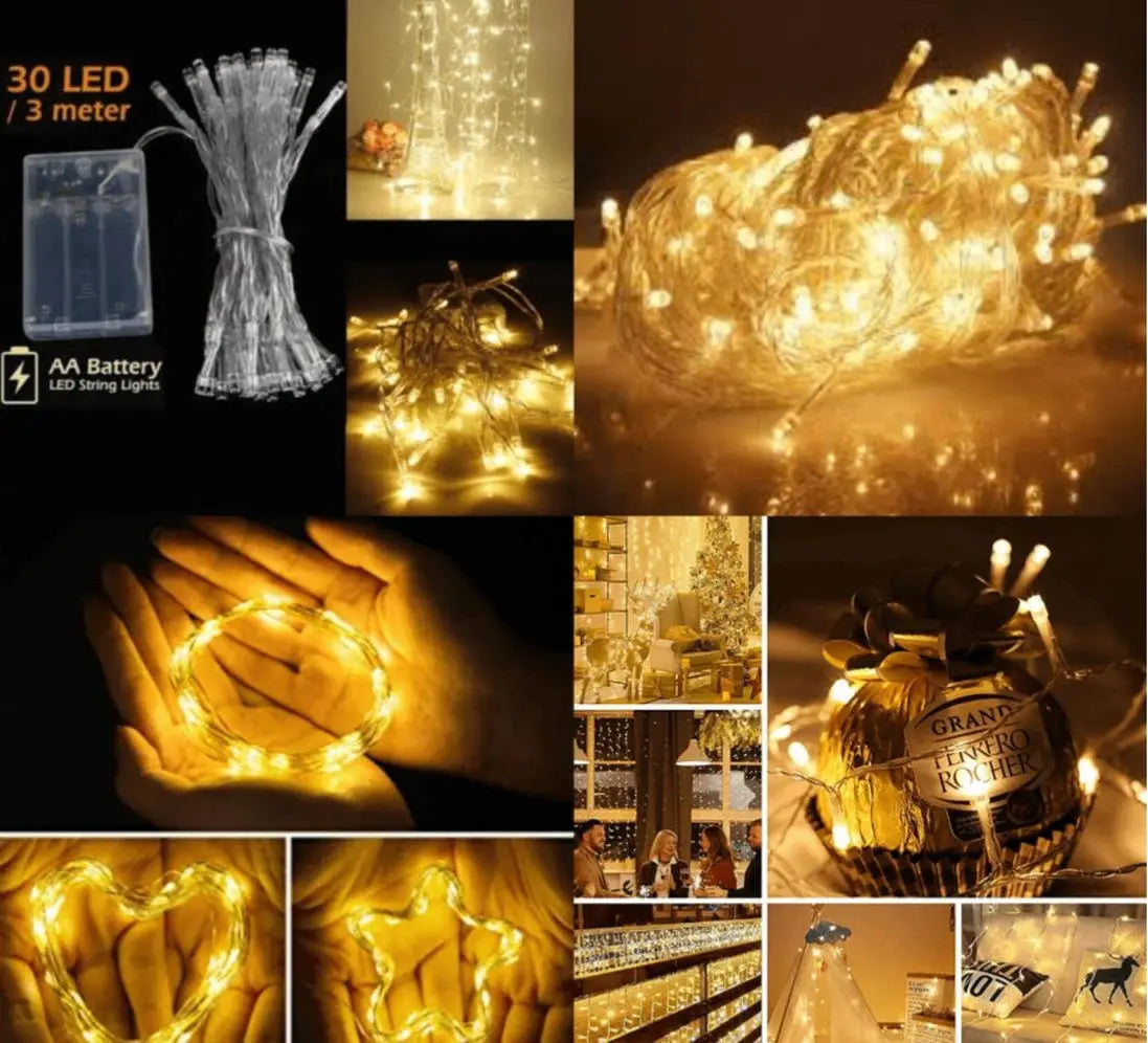 Cell-Operated Fairy Lights for Cake Decoration