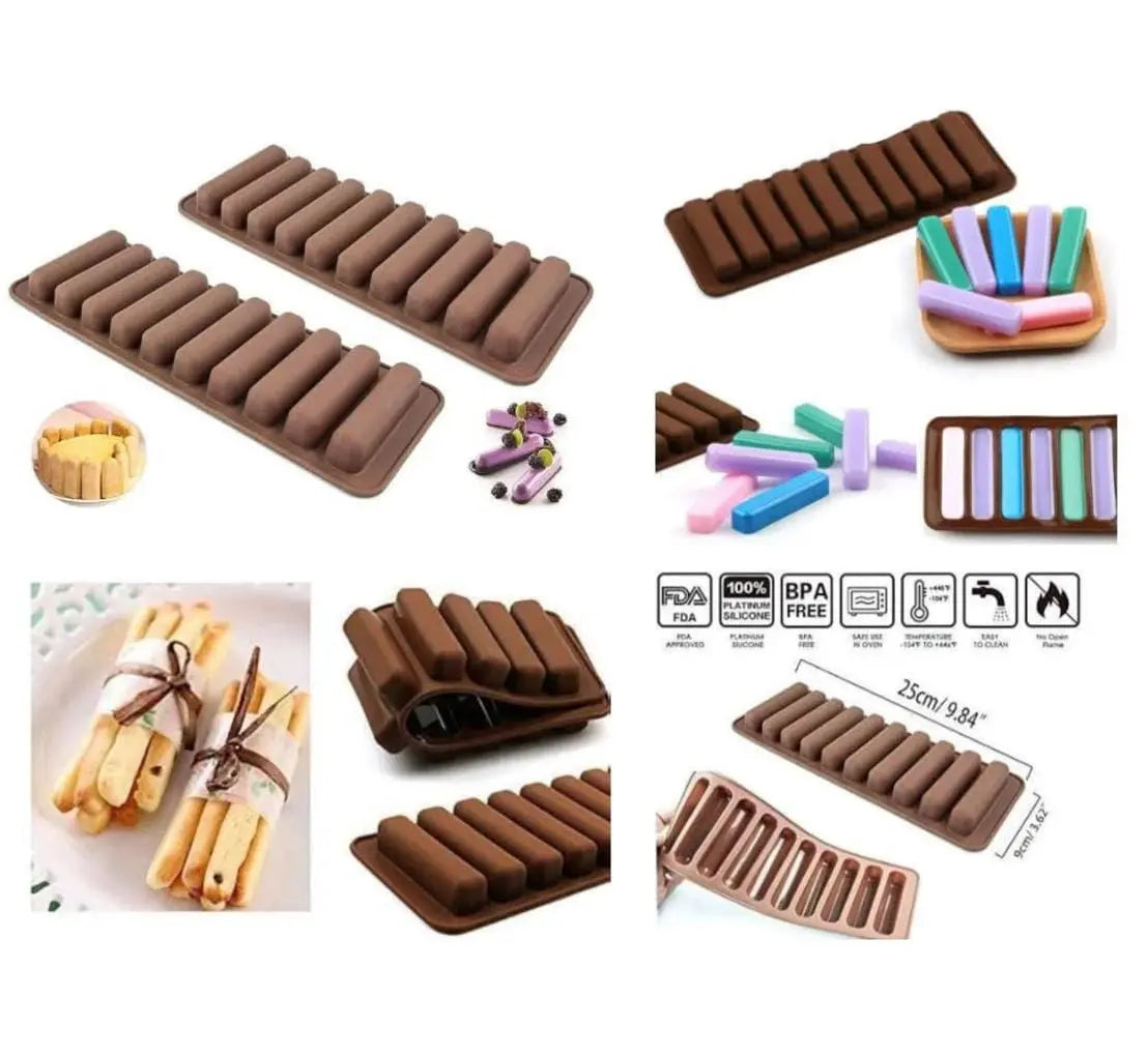 Finger Sticks Chocolate Mould for Candy & Dessert Making