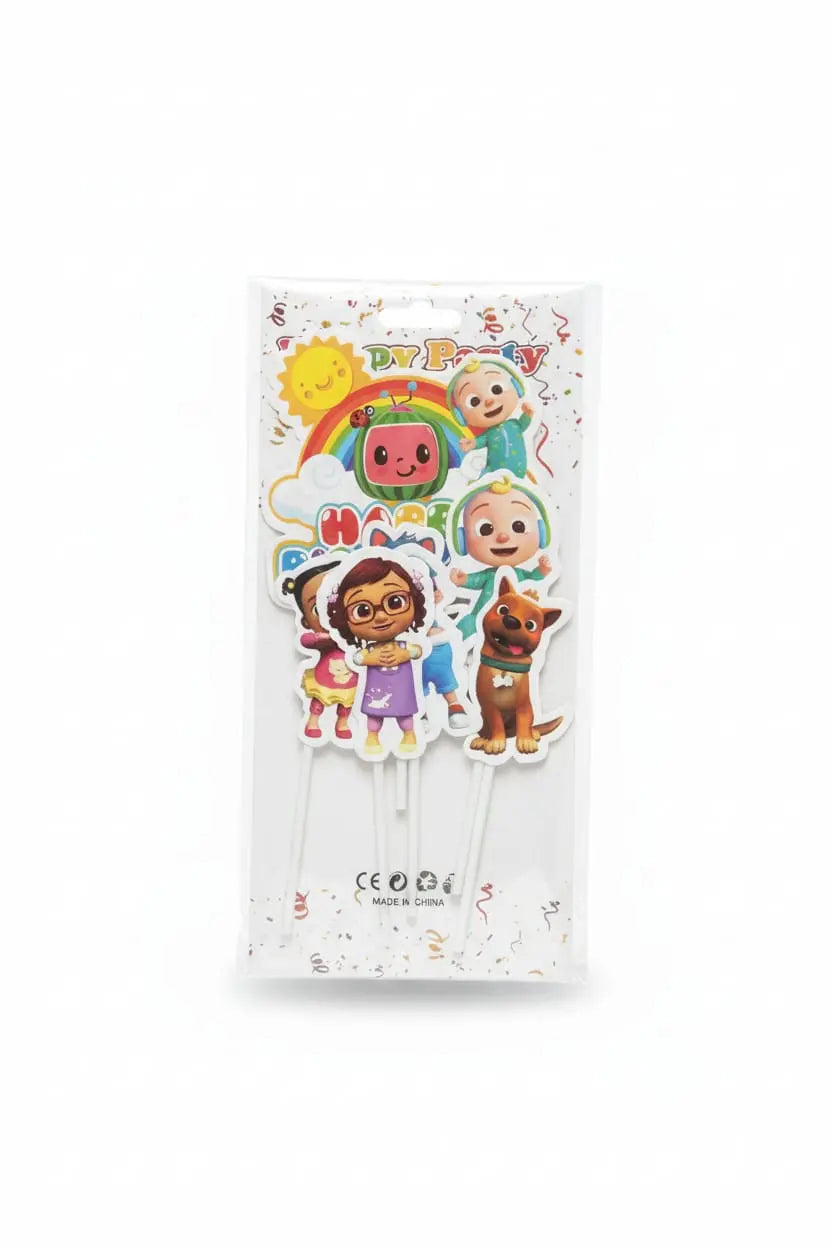CoComelon Theme Character Cake Topper for Birthday Decoration