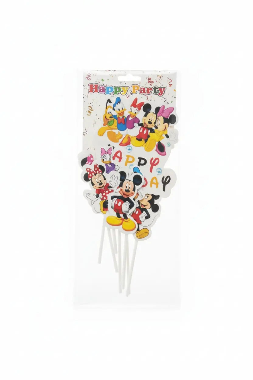 Mickey Mouse Theme Character Cake Toppers for Birthday Decoration