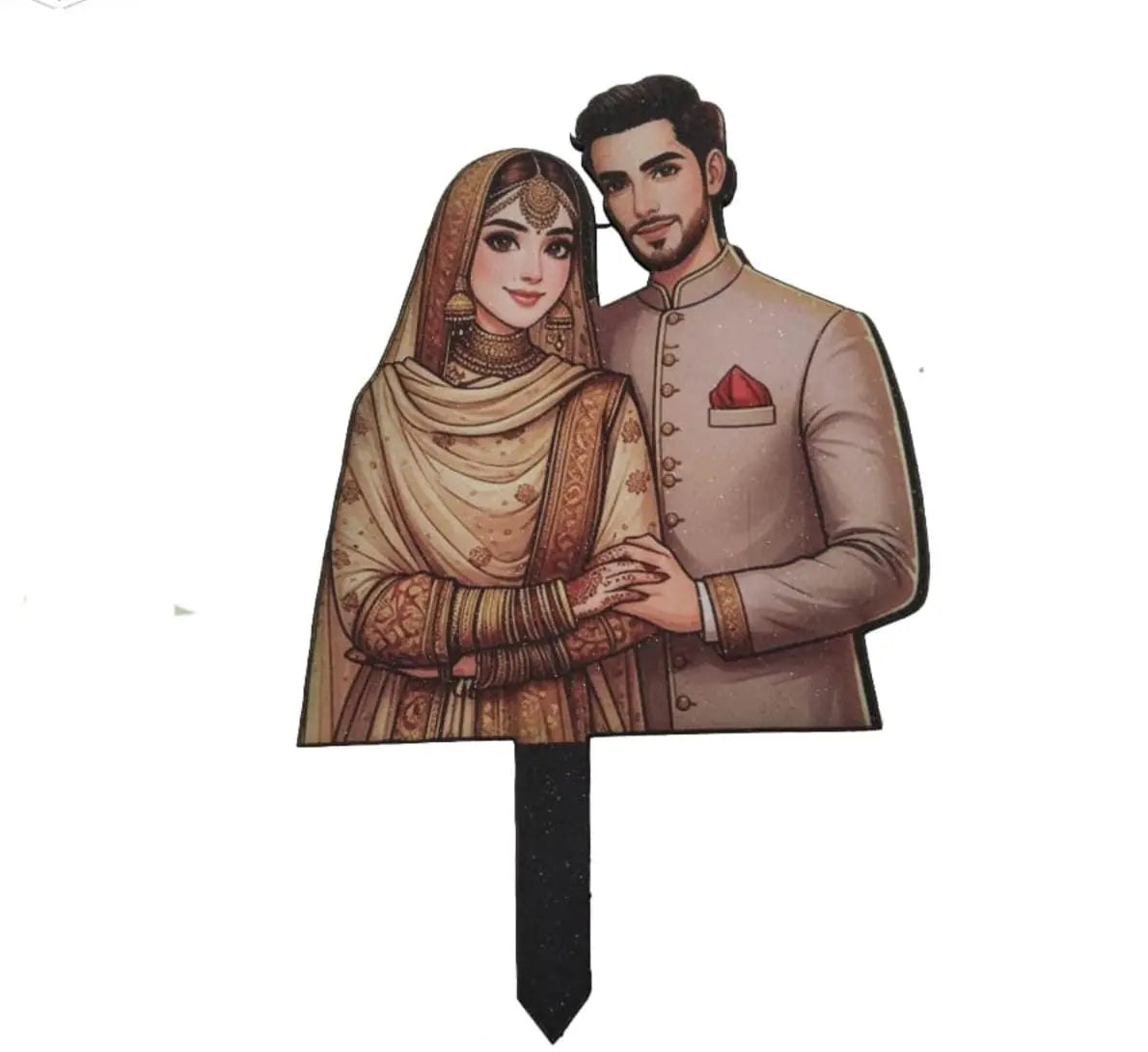 Couple Cake Topper for Wedding & Anniversary Decoration