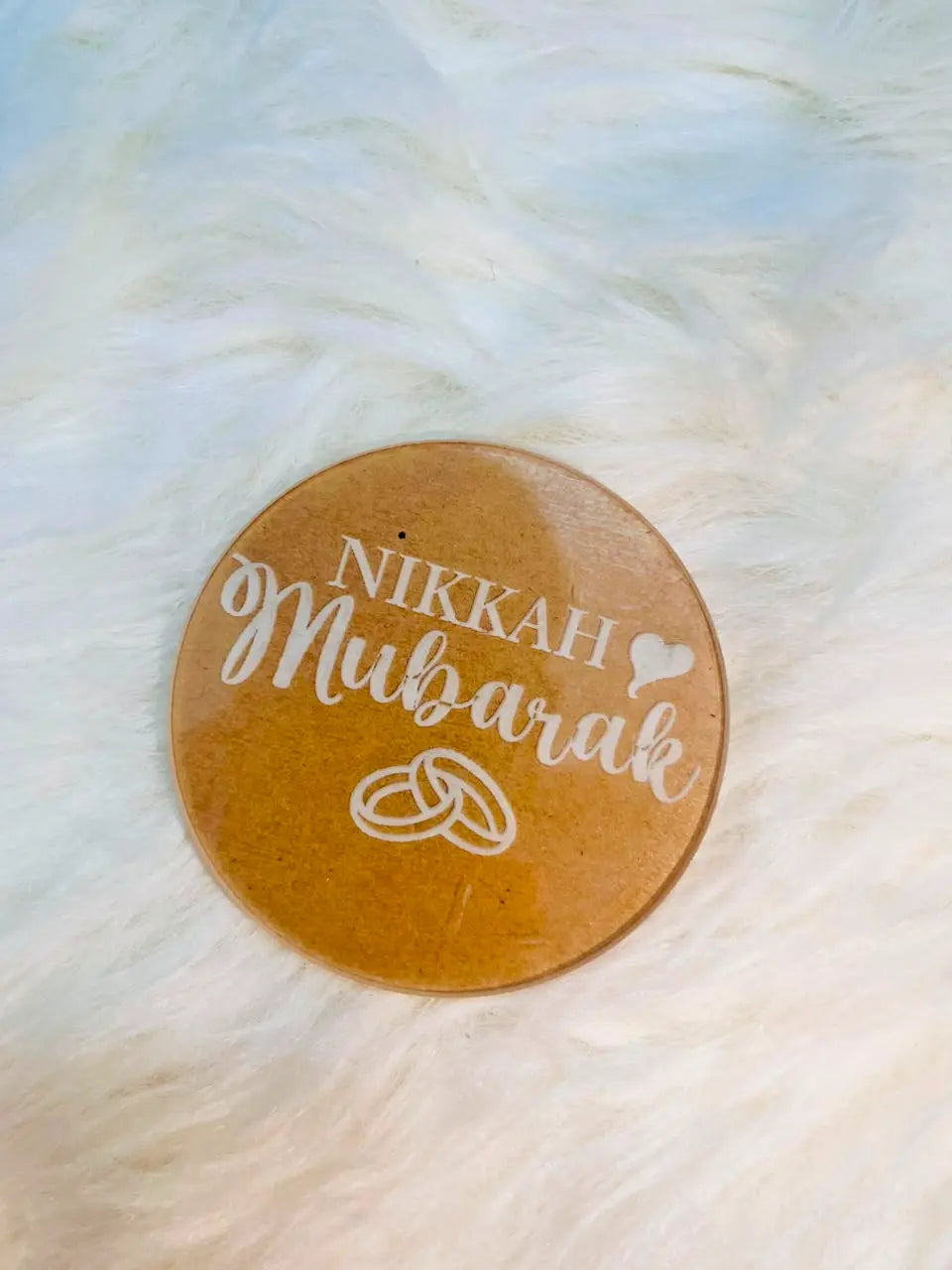 Nikkah Mubarak Acrylic Fondant Stamp & Cake Embosser