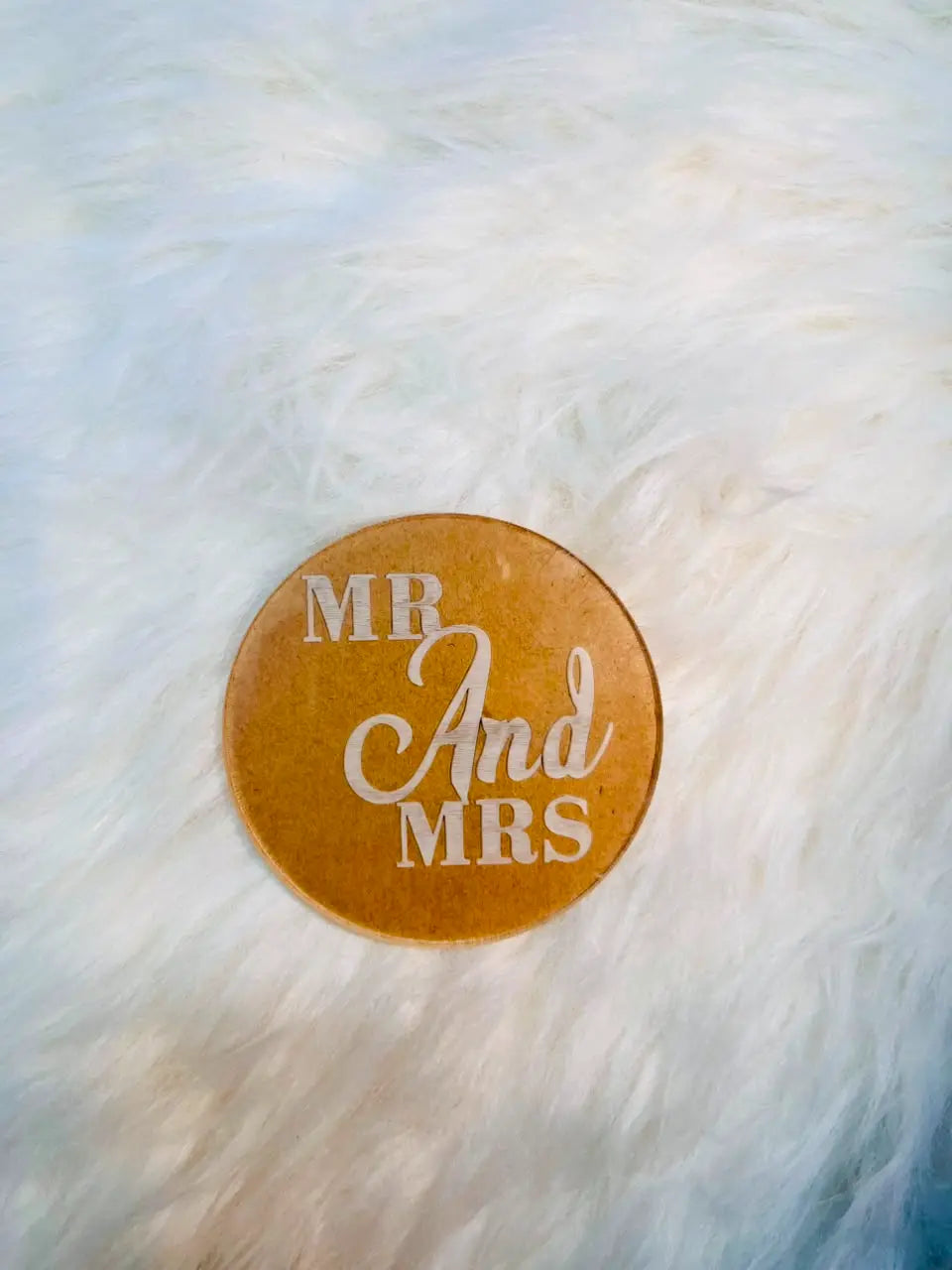 Mr & Mrs Acrylic Fondant Stamp & Cake Embosser