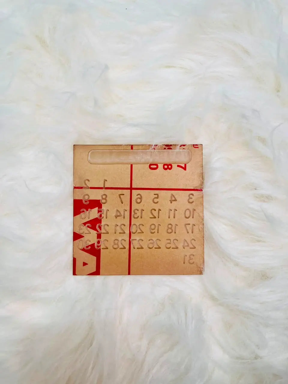 Square Calendar Fondant Stamp | Cake Embosser Tool