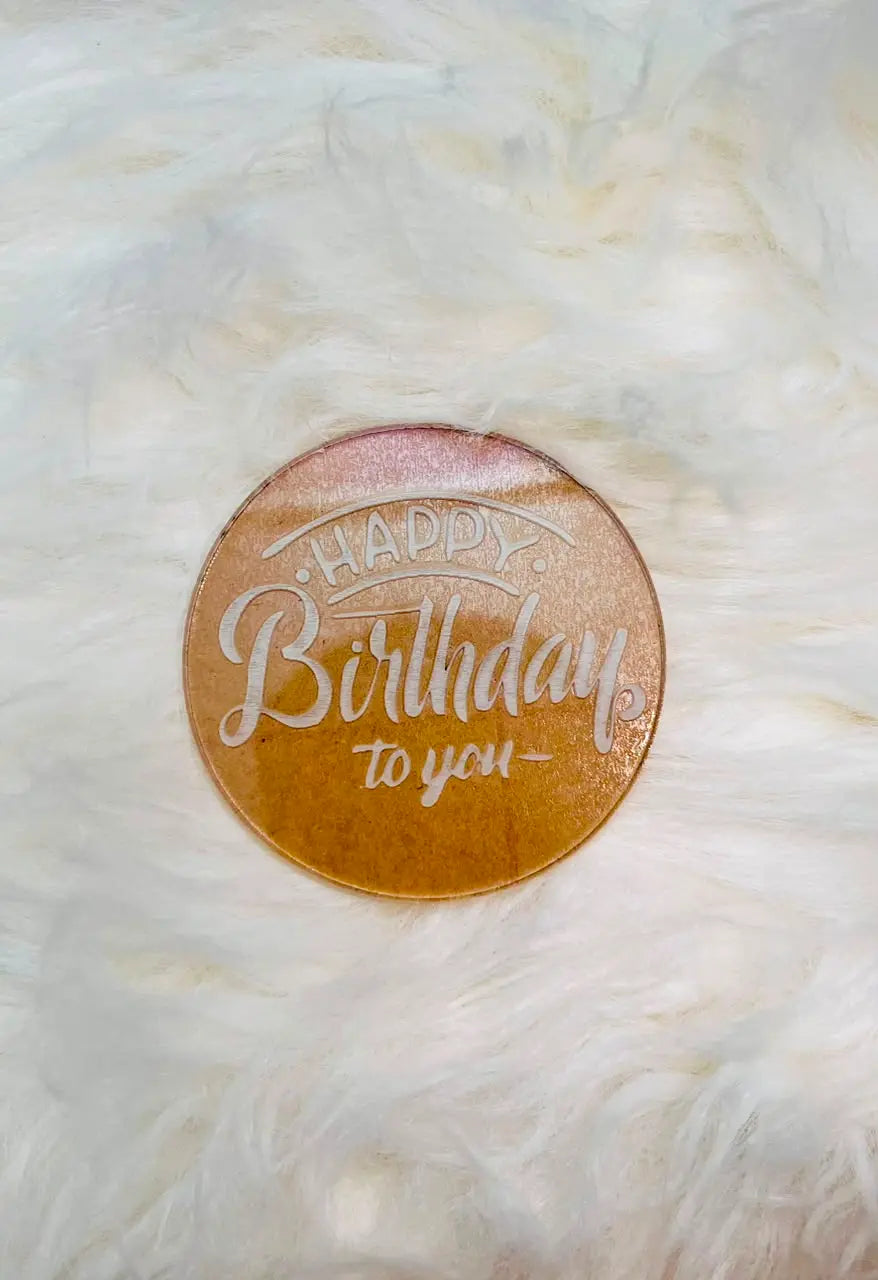 Happy Birthday To You Fondant Stamp | Cake Embosser
