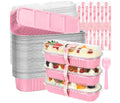 Pink Aluminium Foil Loaf Cake Boxes – Pack of 10