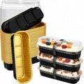 Black Aluminium Foil Loaf Cake Boxes – Pack of 10