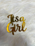 It’s a Girl Paper Cutout Decorations – Pack of 10
