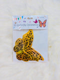 3D Black & Gold Butterfly Decorations – Pack of 12