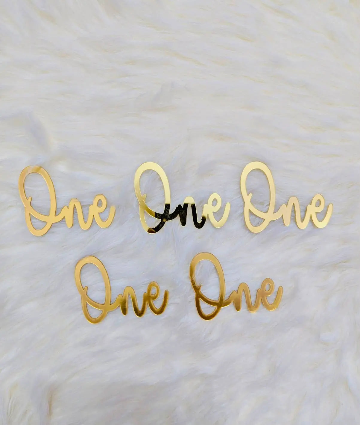 One Acrylic Tags for Cakes & Gifts – Pack of 5